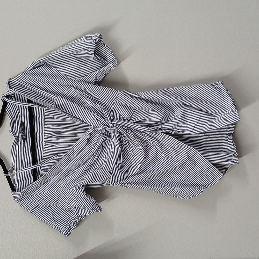 Zara knotted poplin shirt w/ Thin straps Size Small - Picture 2 of 5